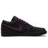 Jordan Air Jordan 1 Back To The Past Low top Vintage Basketball Shoes Unisex Black Red 553558-043(Team990-)