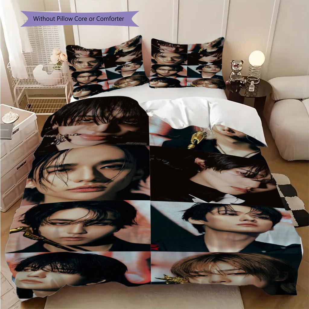 Chill Vibes Casual Style Bedding (1 * Duvet Cover + 2 * Pillowcase, Without Core) 2D Flat Soft and Comfortable Duvet Cover and Pillowcase Bedding Set