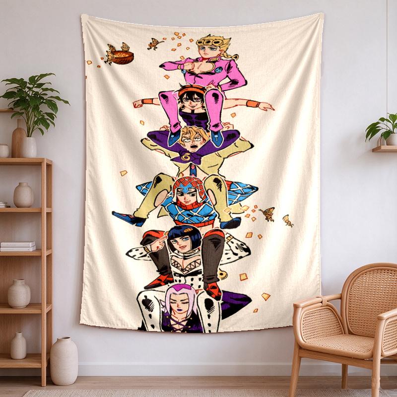 JOJO Tapestry wall decor—perfect for bedrooms living rooms and dorm rooms Easy to install it enhances your space and creates a warm comfortable atmo