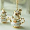 Enamel Chipmunk Teapot Earrings Trendy Pendant Necklace Stylish Woman Accessory