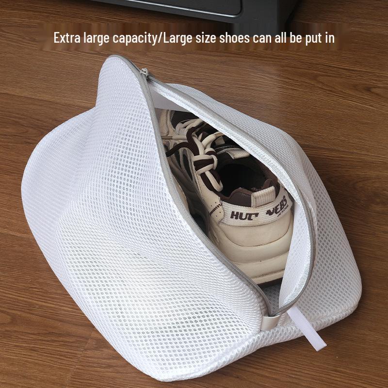 Machine Washable Polyester Shoe Washing Bag – Anti-Deformation Protective Design for Easy Shoe Cleaning