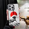 Japanese Wave Kanagawa Surfing Soft Phone Case for iPhone 15 16 17 Pro Max 17Air 16E 14 Plus 13 12 Mini Shockproof Cover Back Sh