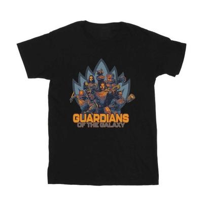 Camiseta de Algodão Meninas Escudo Guardiões da Galáxia Volume 3