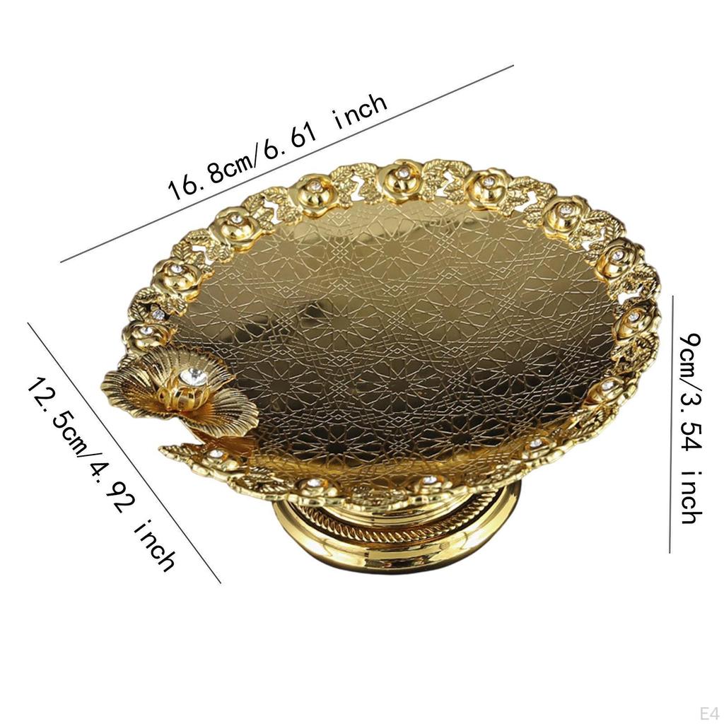 -Plate, Fruit Plate, Cosmetic Storage, Cupcake Serving Coffee Tea Tray for Party,