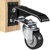 Workbench Caster Wheels, 165 Lbs Load Capacity, Set of 4, 2.5" Heavy Duty Retractable Casters, Side Mounted Adjustable Stepdown Wheels with 360°