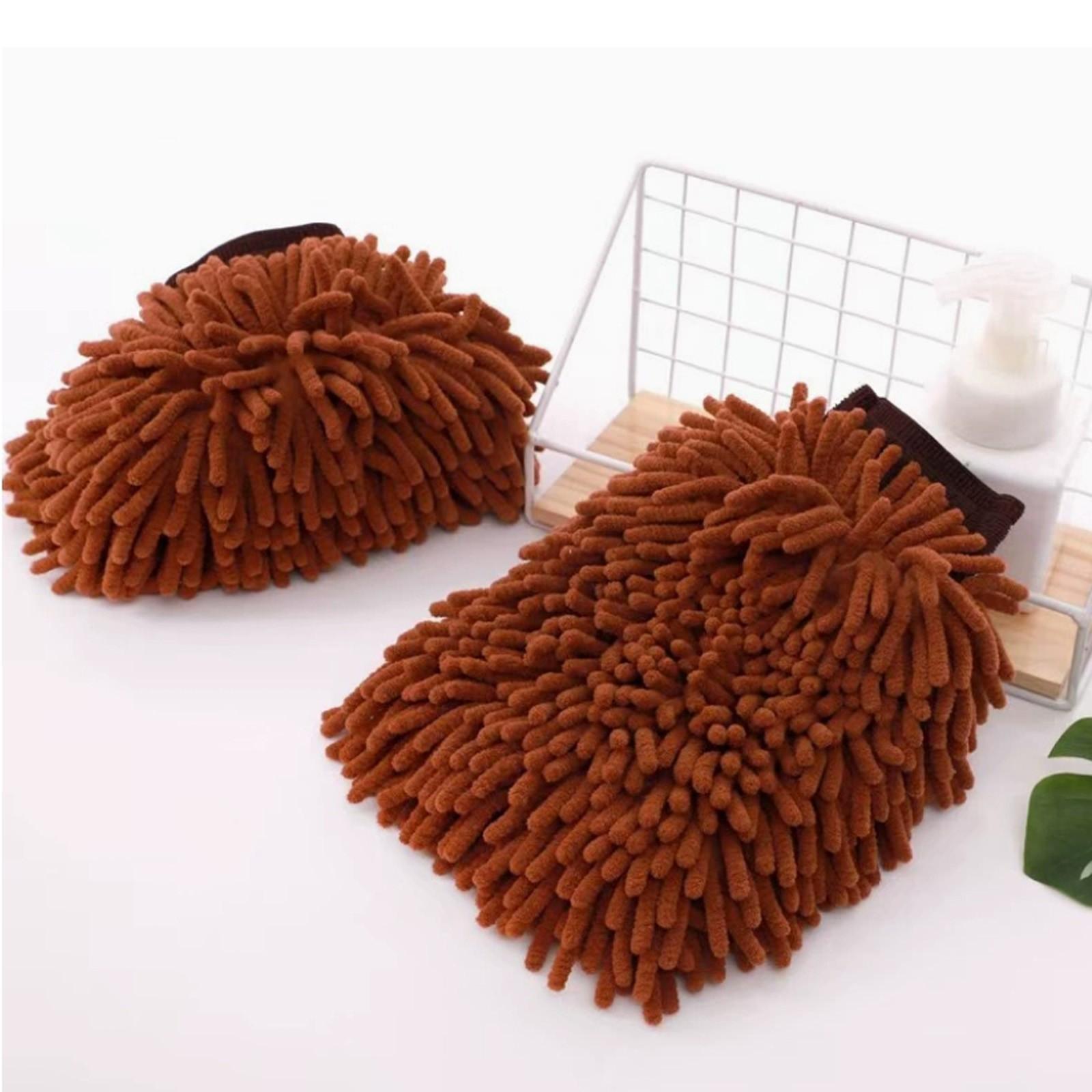 

Рукавица для мытья автомобиля из микрофибры Chenille Premium Anti-Scratch, двусторонняя рукавица для мытья автомобиля, защита от царапин, отлично подходит для мытья и ухода за автомобилем One Size коричневый