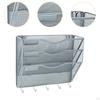 Wall File Mail Organizer Holder 3 Tier for Pamphlets Notebooks Save Space Versatile Paper
