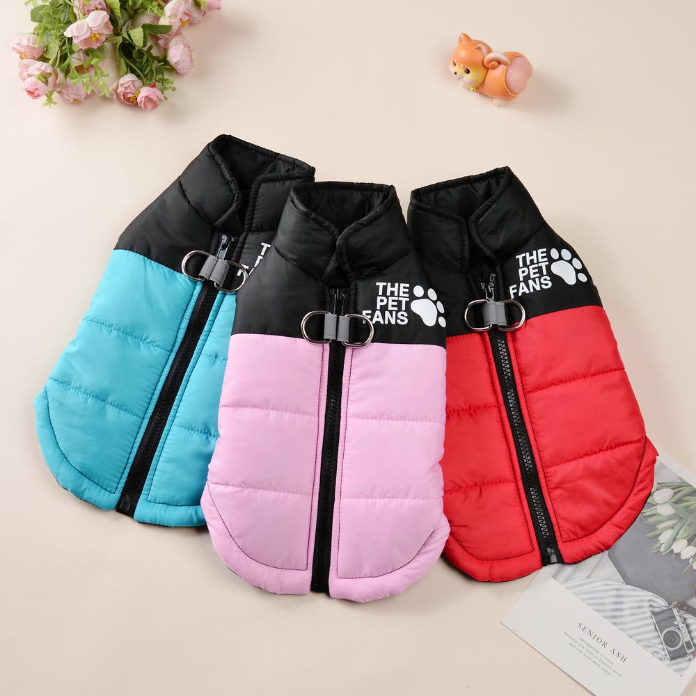 Pet Dog Jacket Autumn Winter Clothes For Small Medium Dogs Cat Waterproof Warm Chihuahua French Bulldog Vest Coat Puppy Costume