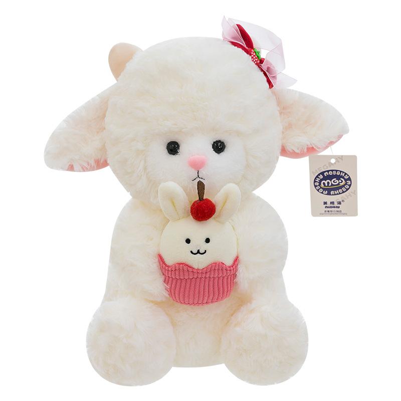 Super Cute Cake Comfortable Little Lamb Plush Toy Wedding Throws Girls Birthday Gift Skirt Sheep Home Decorations