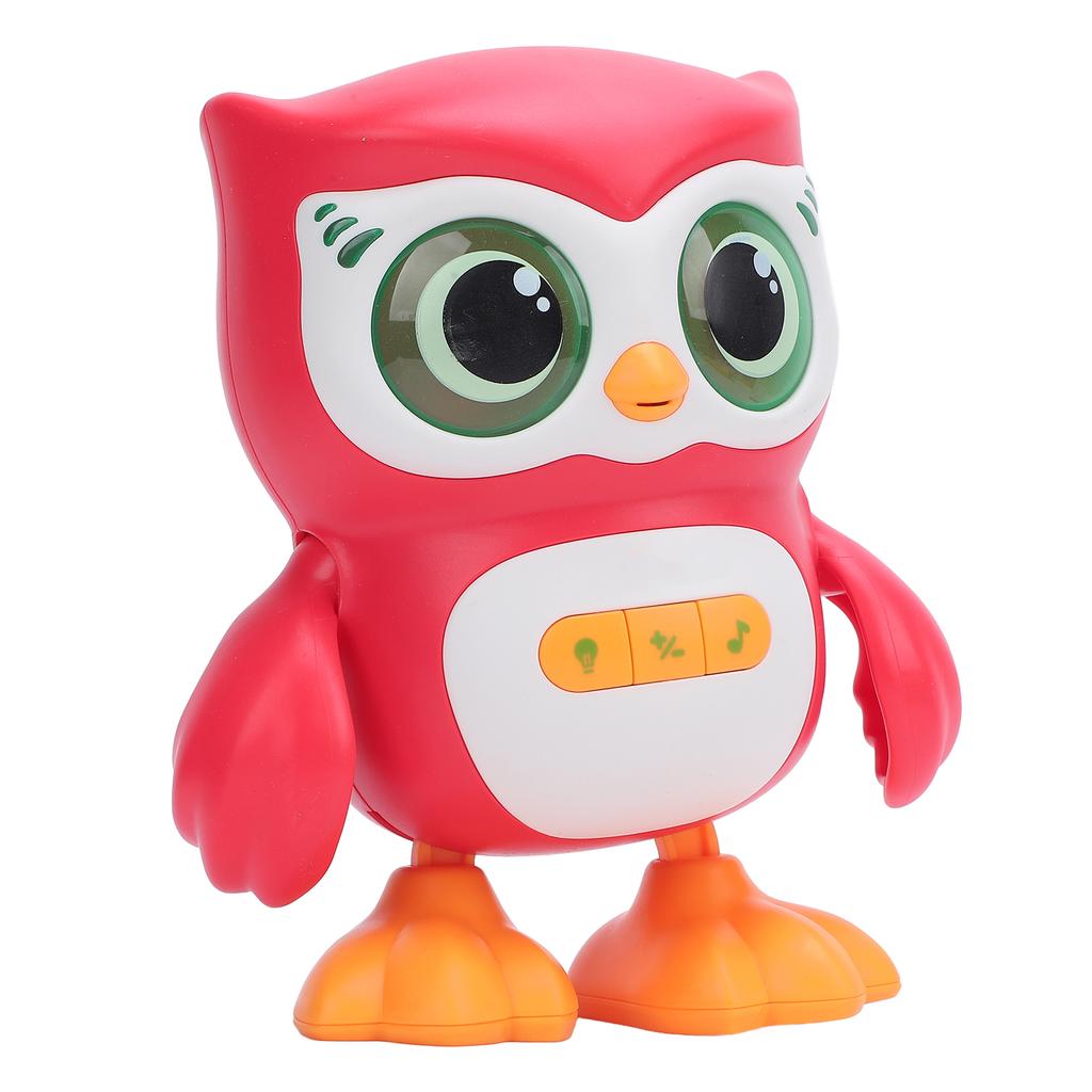 Jucărie Bufniță Electronică Inteligentă Dansatoare Cântătoare Educativă Drăguță Jucărie Bufniță pentru Bebeluși Roșu