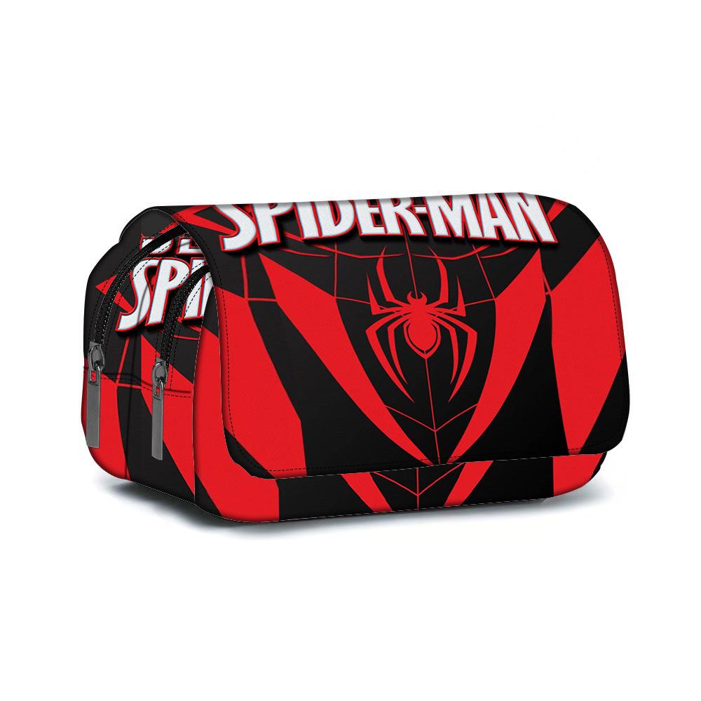 Spider-Man Pencil Case Full Printing Stationery Case Primary And Secondary School Students Animation Pencil Case Large Capacity Pencil Case