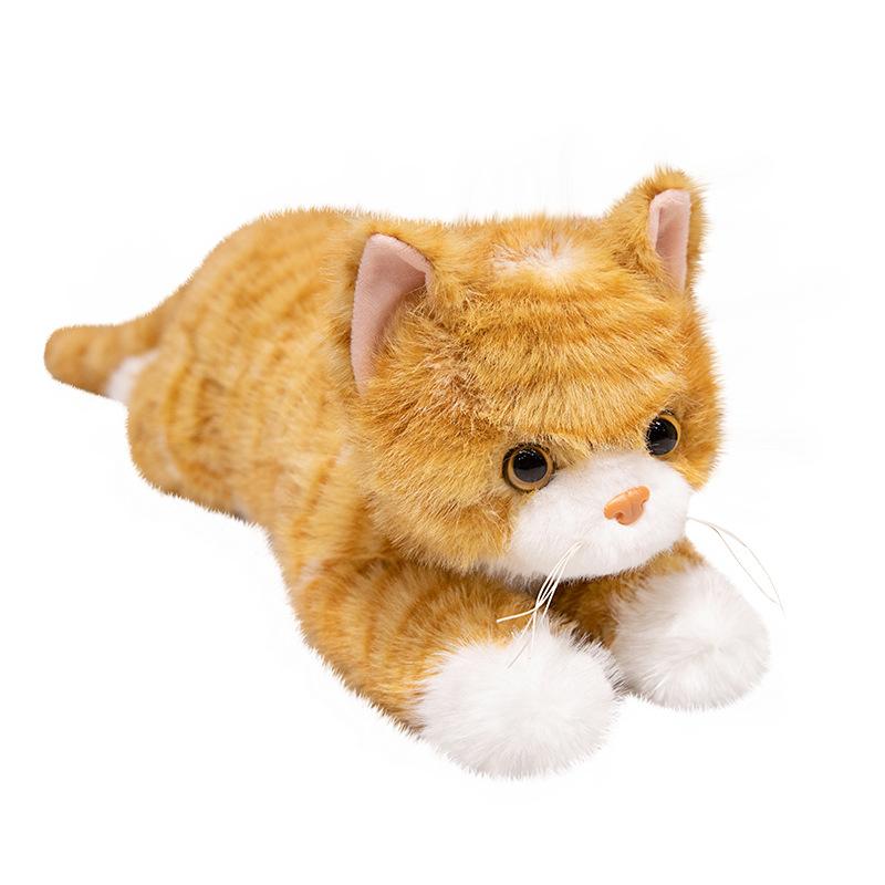 Cute Simulated Pose Cat Doll Plush Toy Doll Children Sleep Comfort Pillow Doll Men and Women Gifts