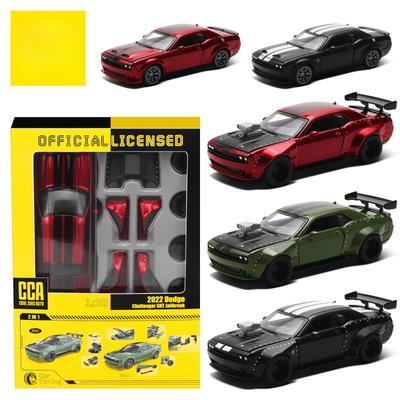 Cool Chic Auto 1/36 Dodge Challenger SRT Hellcat Montiertes Modifiziertes Spielzeugauto Modell Diecast Legierung Miniatur Sammlung Geschenk