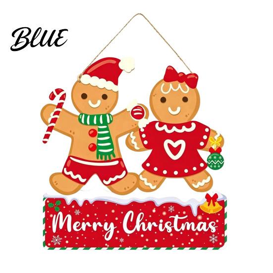 Decorative Hanging Door Decor Christmas Wooden Sign Ornament Multi-Layer Tree Wood Plaque Vintage Window with Rope Merry Festive Wall Atmosphere