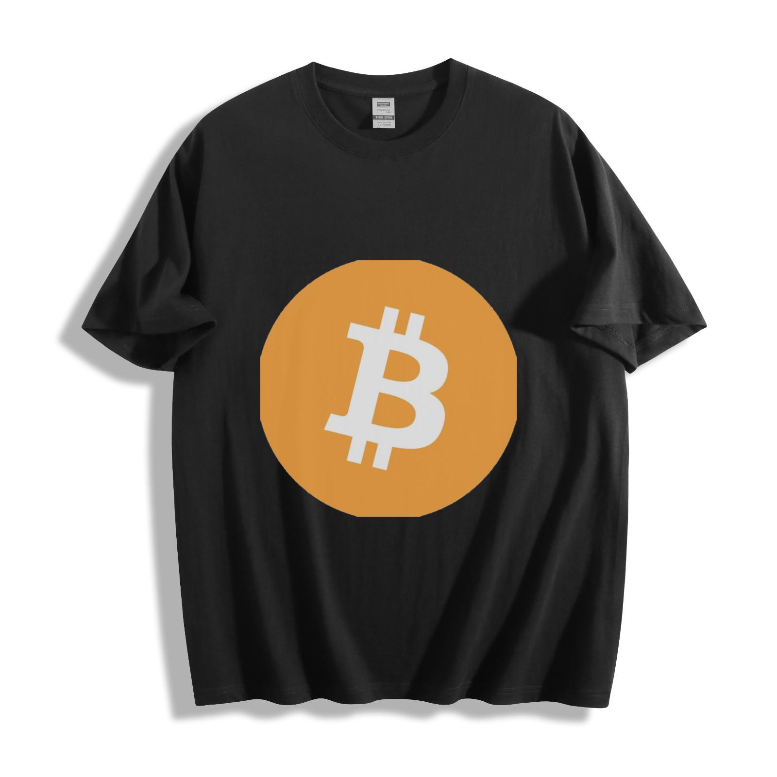 Bitcoin Icon T-Shirt Mens Womens Tees Top - Sleek Crypto Style Unisex Tee 2XL