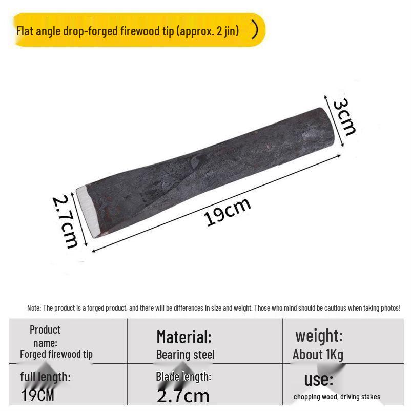 Firewood Splitter Hand-Forged All-Steel Large Wood Splitting Tool - Durable and Efficient