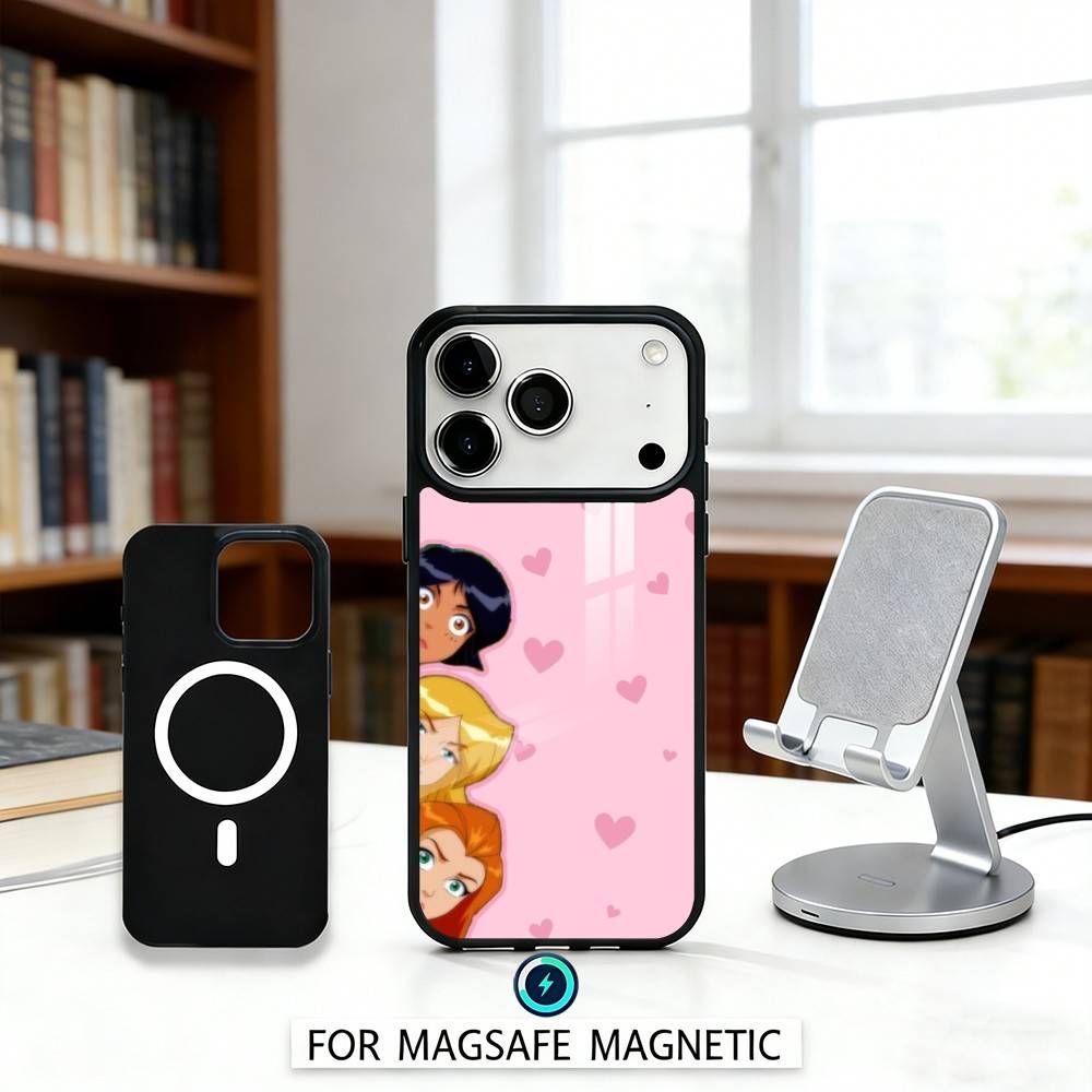 1PC T-Totally S-Spies Phone Case For iPhone 17,16,15,14,13,12,Pro,Max For Magsafe Magnetic Wireless Charging iPhone13PRO