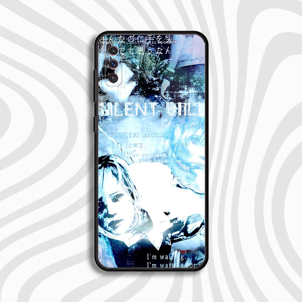 S-Silent Horror Hill Game Phone Case For Samsung S 25,24,23,22,30,21,10,9,Ultra,Plus,Lite,FE,4,5 G Black Soft Case