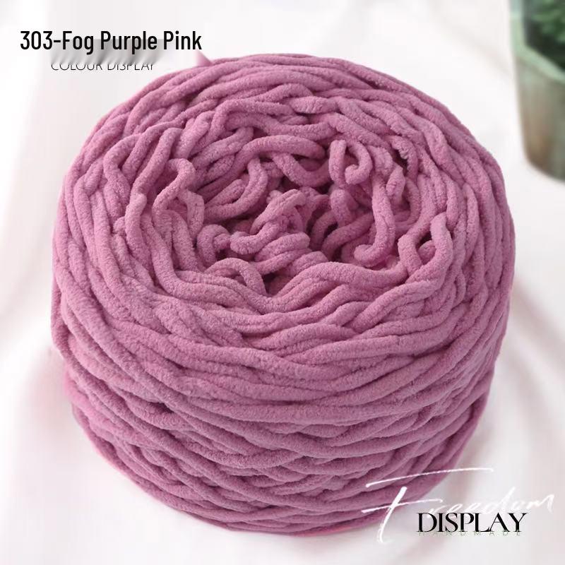 New 3.8 Liang Colored Ice Yarn: Thick Single-Strand for Crochet - Ideal for Shoes, Slippers, Scarves, and Seat Cushions.