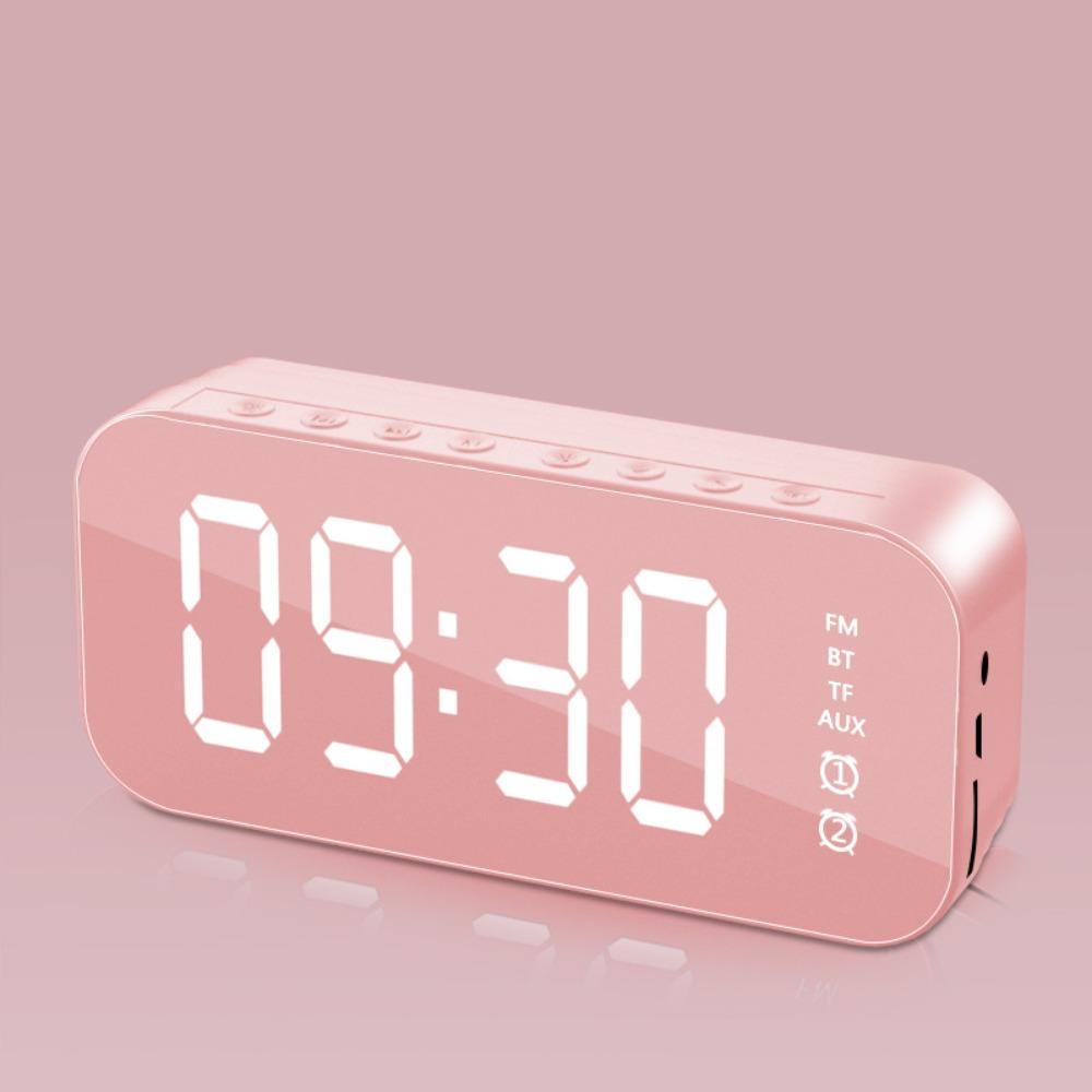 Portable Bluetooth Speaker Digital Display Digital Clock Wireless Charging Clock  Nightstand