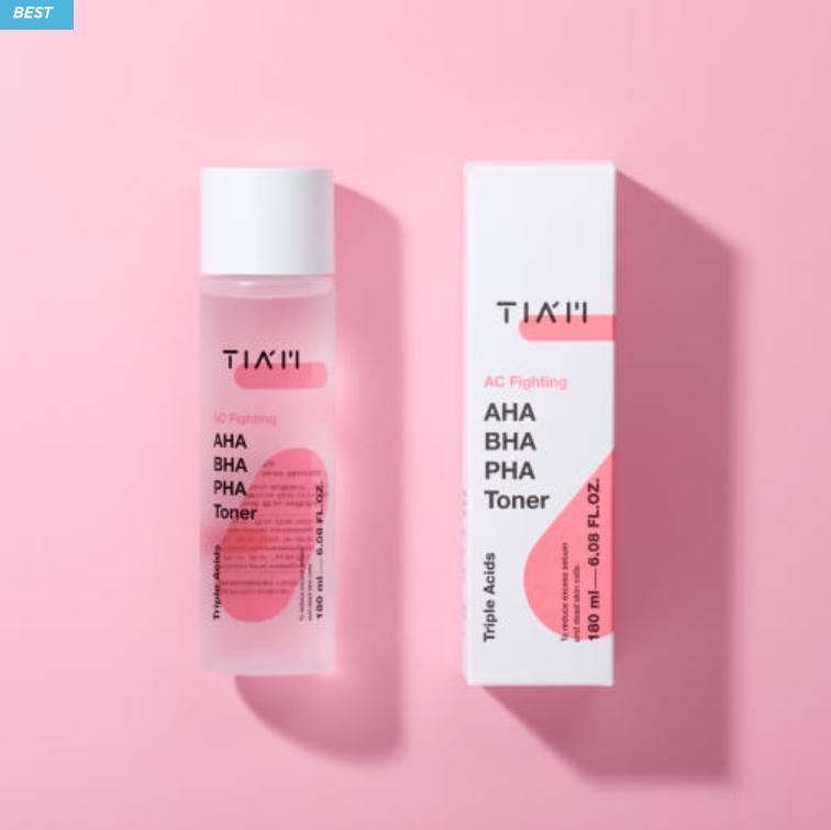 TIAM AHA BHA PHA Akne Toner 180ml – Eksfolierende & Urenhetspleie