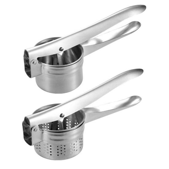 Manual Juicer Hand Press Stainless Steel Lemon Lime Orange Squeezer Versatile Kitchen Gadget for Juicing Citrus Draining Cabbage Mashing Potatoes