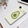 For iPhone 17 Air Case Cute Avocado Pattern Printing Straight Edge TPU Phone Back Cover