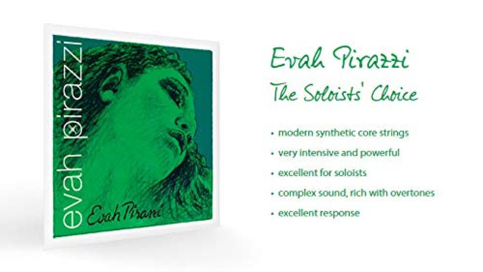 EVAH PIRAZZI violin string set gold steel ball (E string 0.26 end)