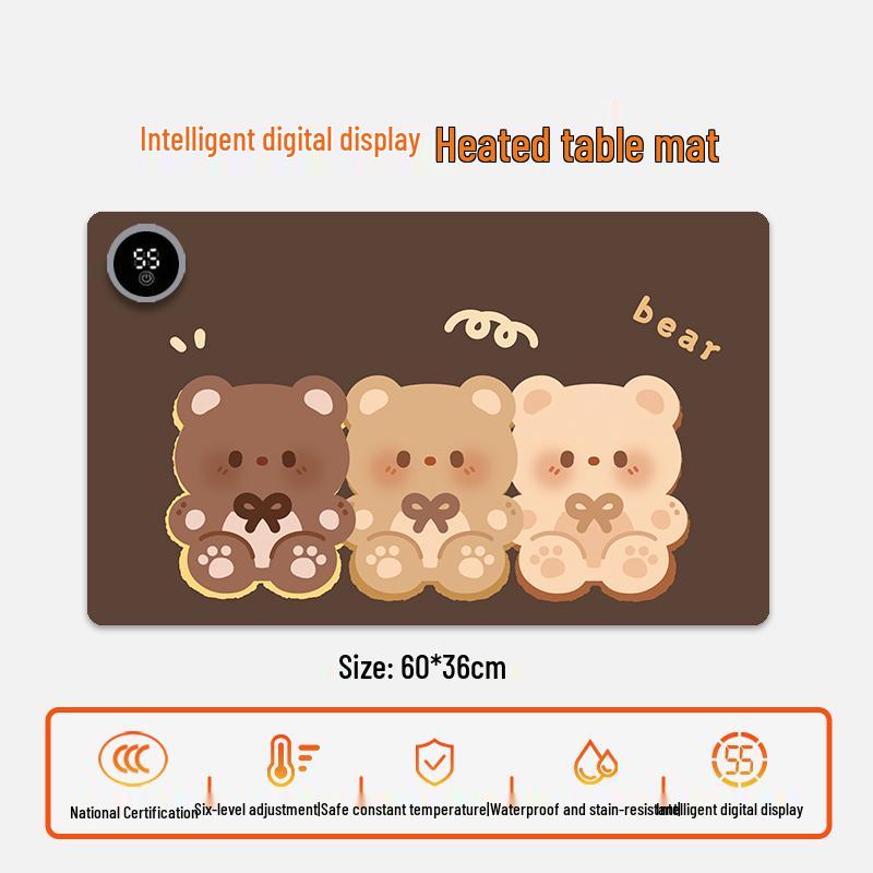 Electric Heating Desk Pad - Warm Mouse Pad for Office & Student Use