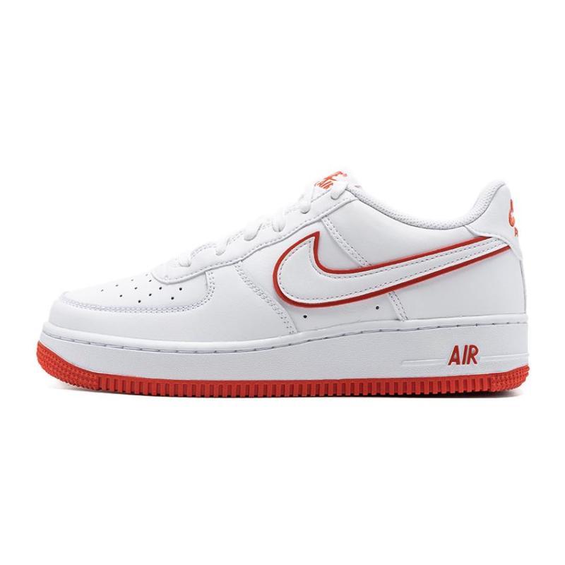 

Nike Air Force 1 Low White Picante Red GS Sneakers DV7762-101 38.5