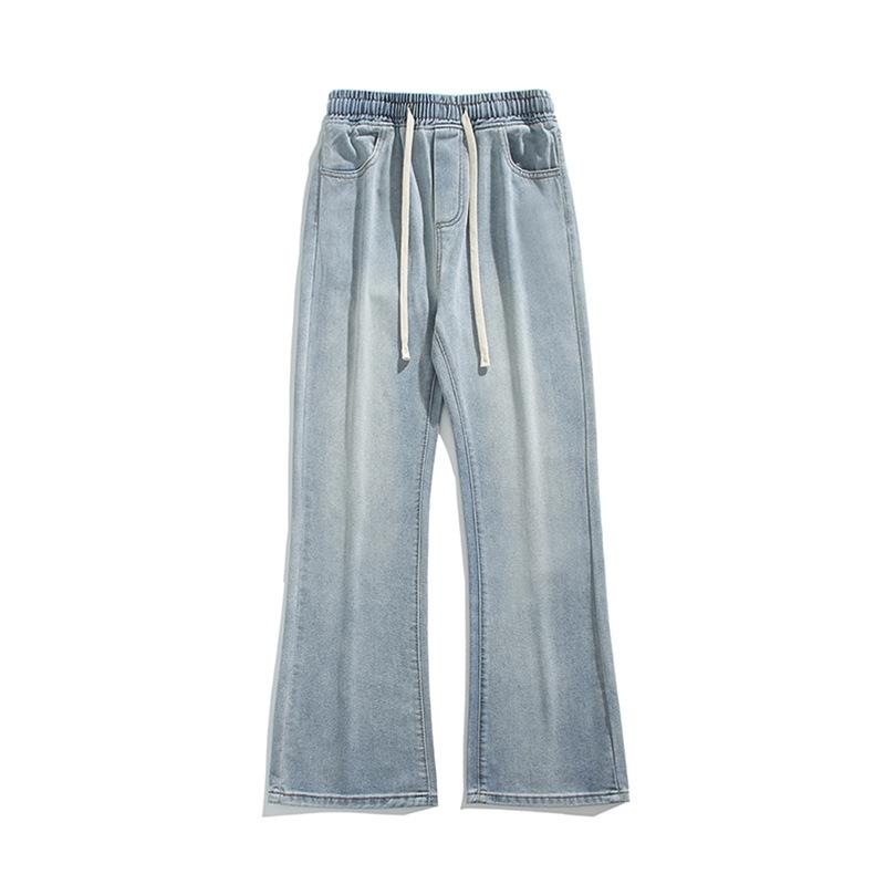 

American Street Loose Jeans Men and Women Straight Retro Wide-leg Pants 3XL