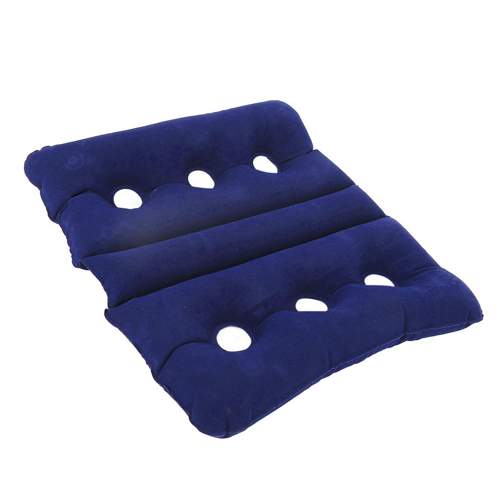 Inflatable Wheelchair Cushion Foldable Breathable Pressure Sore Cushion with 6 Ventilation Holes for Office Chair