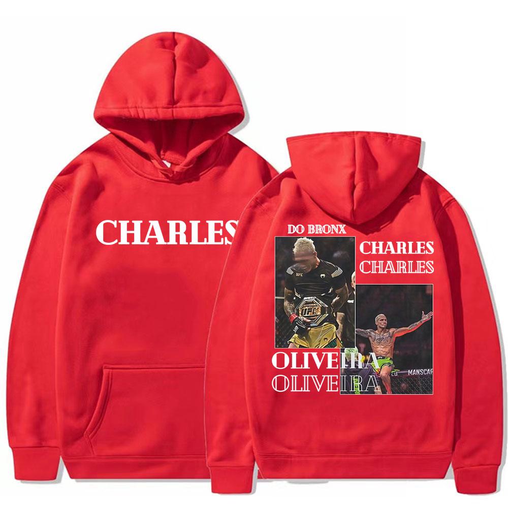 Charles Oliveira Do Bronx Fan Gift Vintage Graphic Hoodie Men Women Fashion Gothic Oversized Hooded Sweatshirt