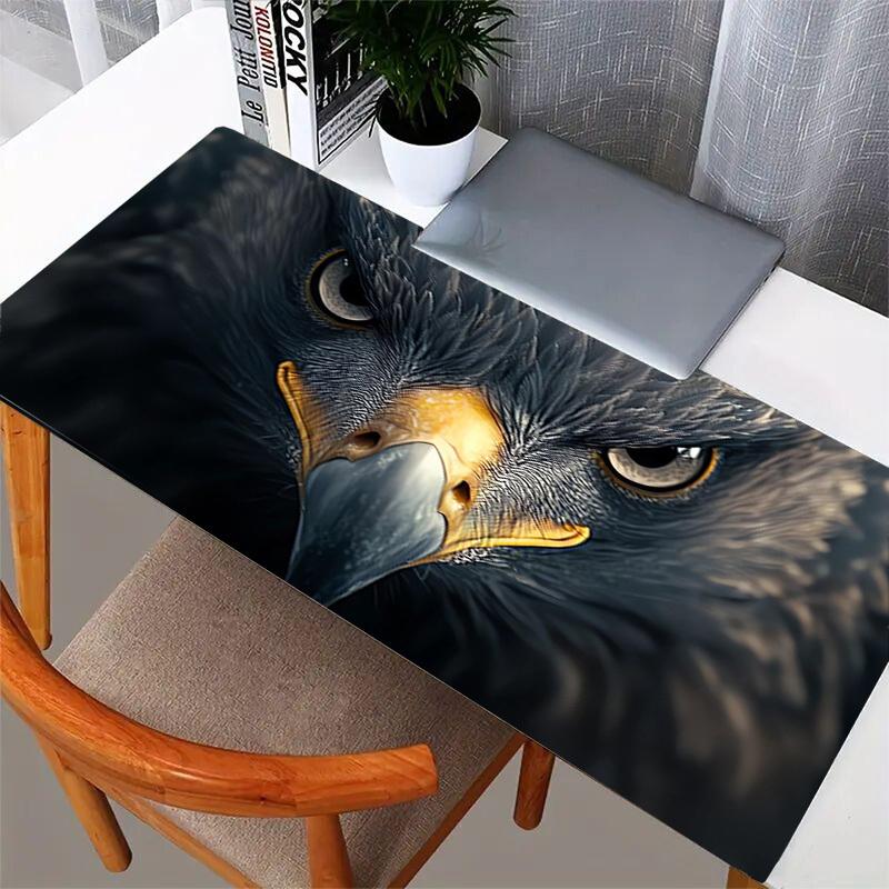 1pc Eagle close-up, sharp eyes, bird of prey, detailed feathers, intense gaze, Computer Pad  Mouse Pads for Desk,Ideal Gift for Gamers