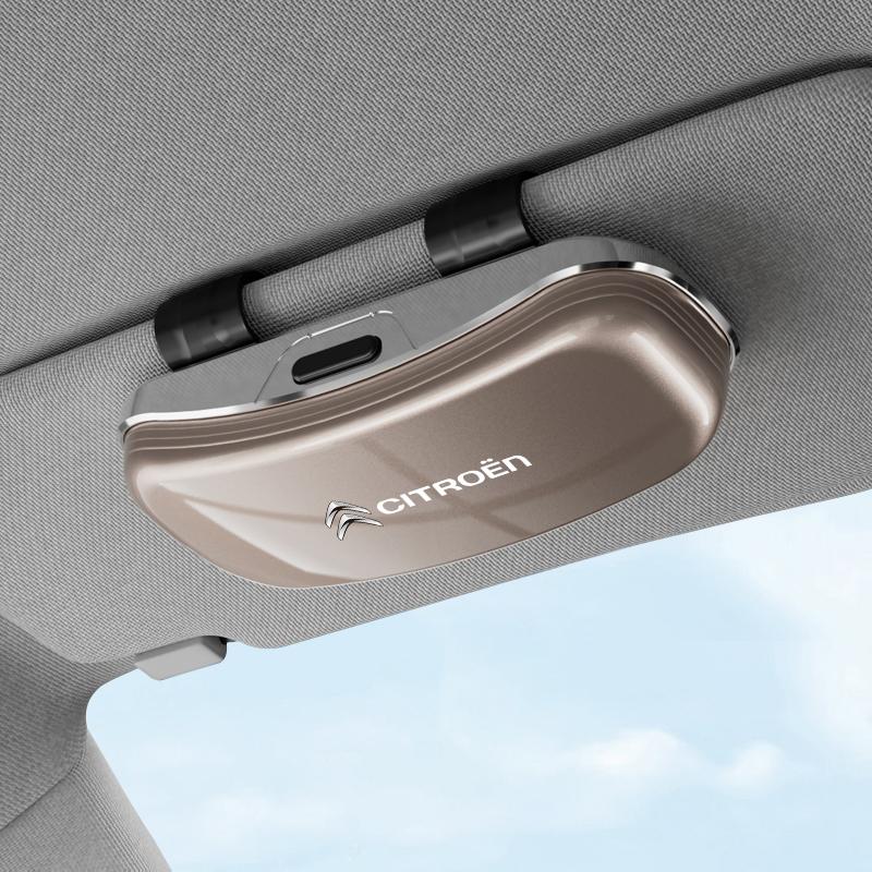 Car Sun Visor Glasses Case Sunglasses Storage Gift Box For Citroen C6 C4 2CV VTS DS3 DS5 RD3 Grand C8 C-Elysee C15 C4L CelyseeC6 ajy256