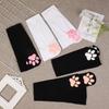 Womens Over Above Knee Socks Thigh High Stockings Kitten Claw Cat Paw Pad Ladies Pink 3D Long Sock Cosplay Harajuku Y2K Female
