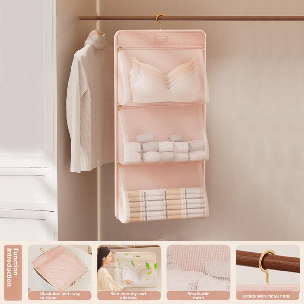 Breathable Underwear Storage Bag Foldable Socks Storage Organizer  Wardrobe Storage