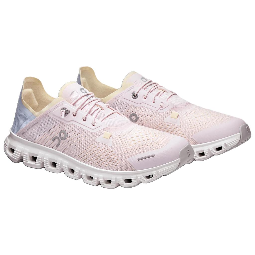 On Cloud 6 Coast Confortável Versátil Respirável Top Baixo Tênis de Corrida Casual Feminino Tênis Rosa 3WF10024299