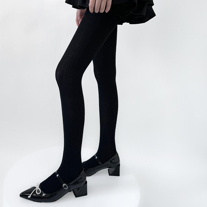 30% Wool Women Pantyhose Autumn Winter Comfortable Tights Girls Basic Bottom Leggings Long Stockings Black White Brown Grey