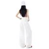 Spring Summer Vintage Relaxed Hide Figure Floor Wide Leg Denim Pants For Ladies Casual Pants Oversize Denim Trousers