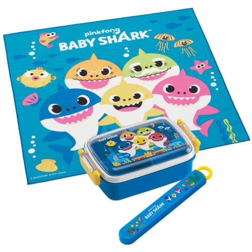 Skater Children's Lunch Box Lunch Cloth 43 X 43cm Kids Made In Japan Baby Shark Boys KB4