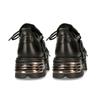 Fashion Punk Style Chunky Sneakers Damen Gothic Lolita Schuh Metalldekor Schnürschuhe Casual Schuhe 6CM Dicke Sohle Flats Schuhe Plateau Trainer