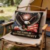 Double Sided Print Black Gold Vulture Commemorative Pillow Cover 250Th Anniversary For Polyester Fabric Soft Skin Friendly