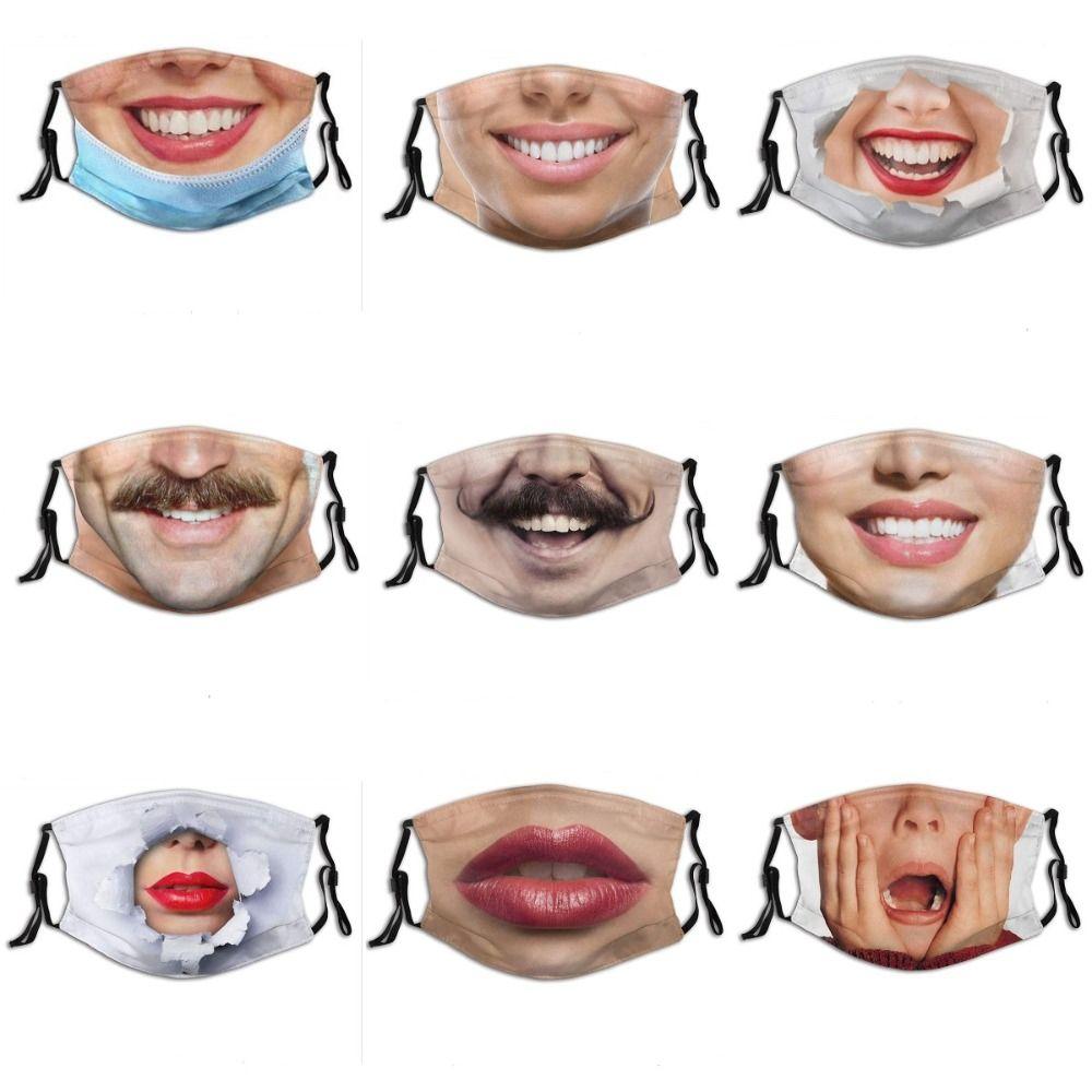 Personality Funny Printed Mask Facial Expression Party Cosplay Mask Winter Outdoor