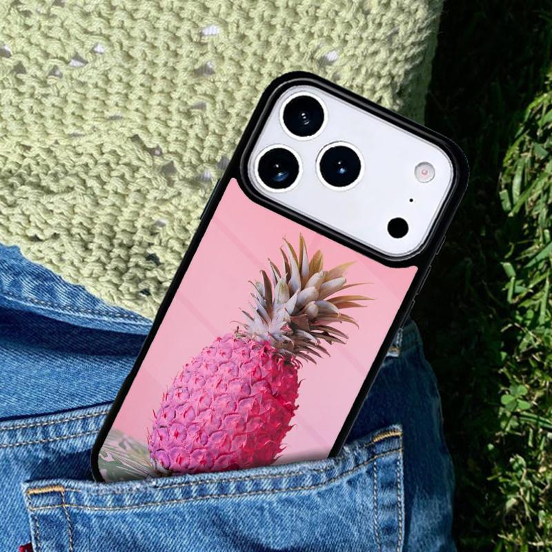 Pineapple Pink Fruit Hawaii Cute mobile phone case Compatible with IPhone 17 16 15 14 13 12 11Pro Max 17 Air cover
