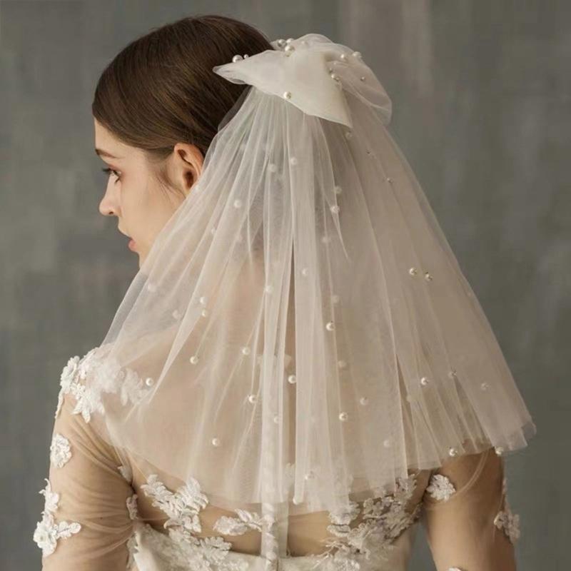 Bridal Pearls Veil Bachelorette Party Bridal Veil Decorations Bride To Be Gift Wedding Hen Night Bride To Be Gift