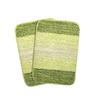 Home Soft Microfibre Anti-Skid Bath Mat - Pack of 2, 35x50 Cm, Green