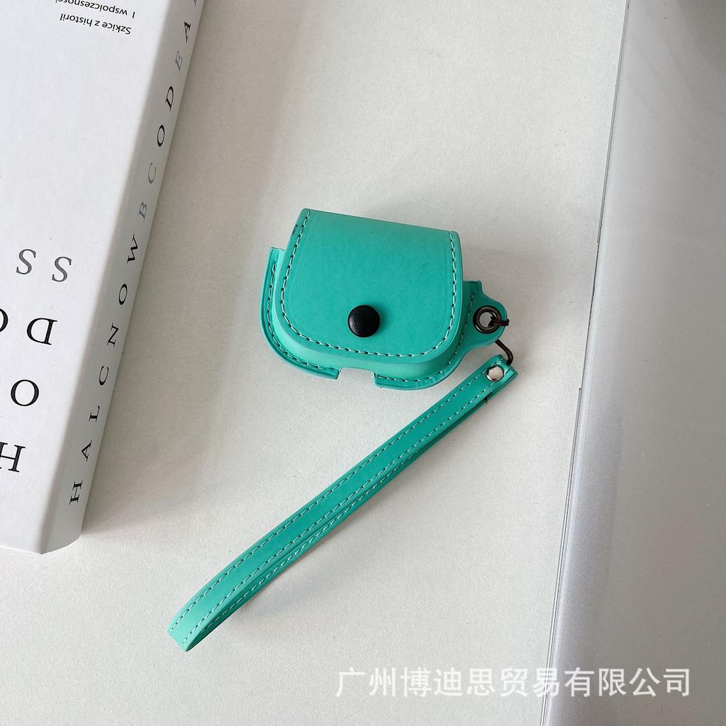 New Apple Bluetooth headset cover AirPods 1 models protective cover handmade skin leather portable lanyard model