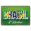 Vintage Brazil Travel Poster Country Flag Metal Tin Signs Retro Carnival Party Metal Plate For Club Home Bar Cafe ART Wall Decor