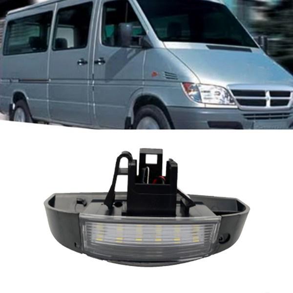 Pair of LED Rear License Plate Lights for 2005 Mercedes Sprinter & Peugeot